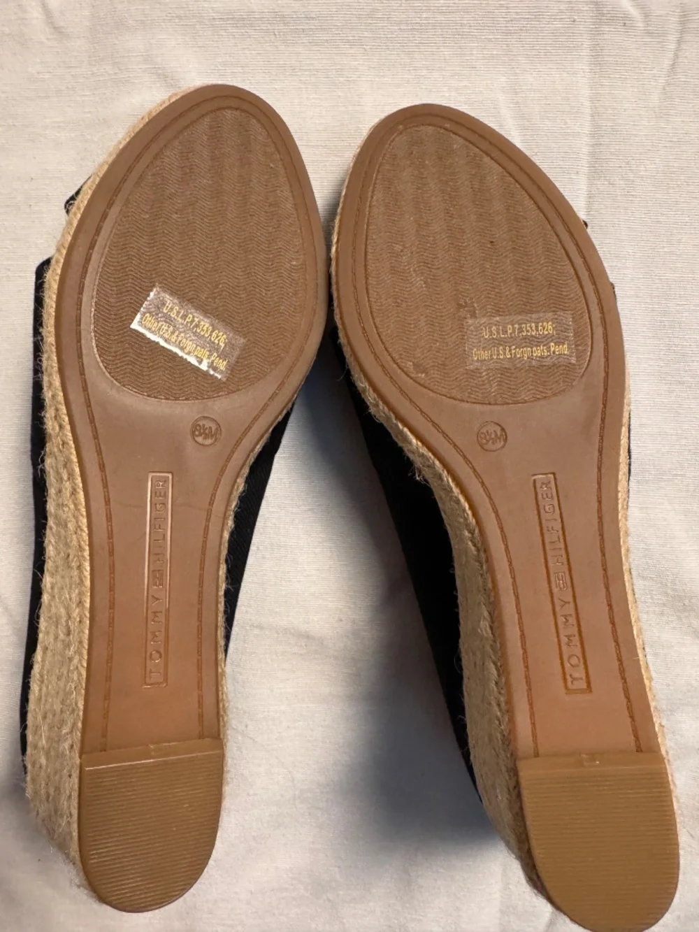 Black Tommy Hilfiger Espadrilles - Sz 8.5